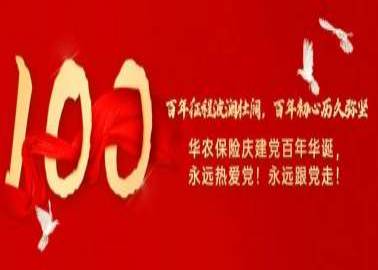 华农保险全系统庆祝中国共产党成立100周年